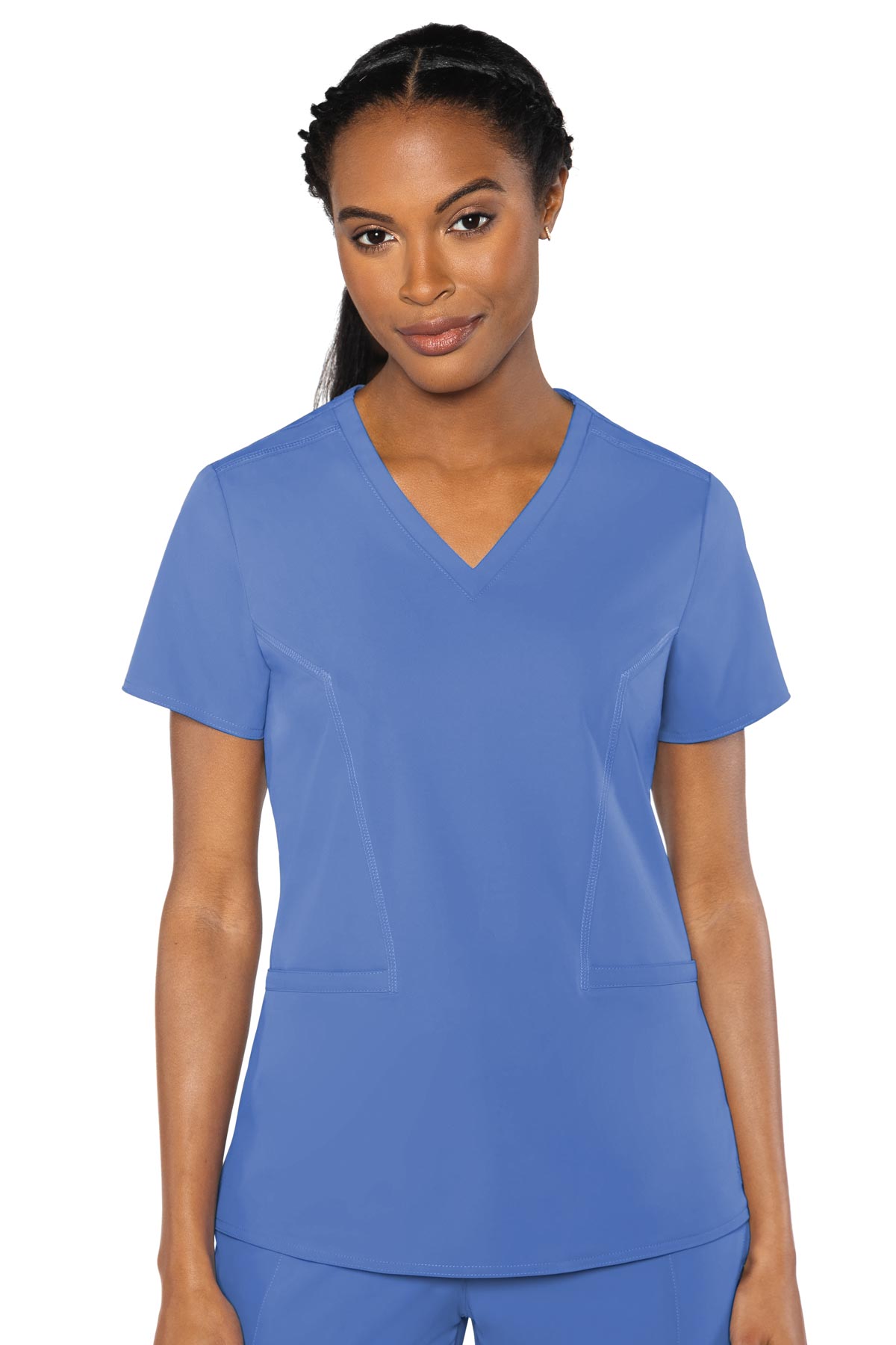 MED COUTURE Double V Neck Top