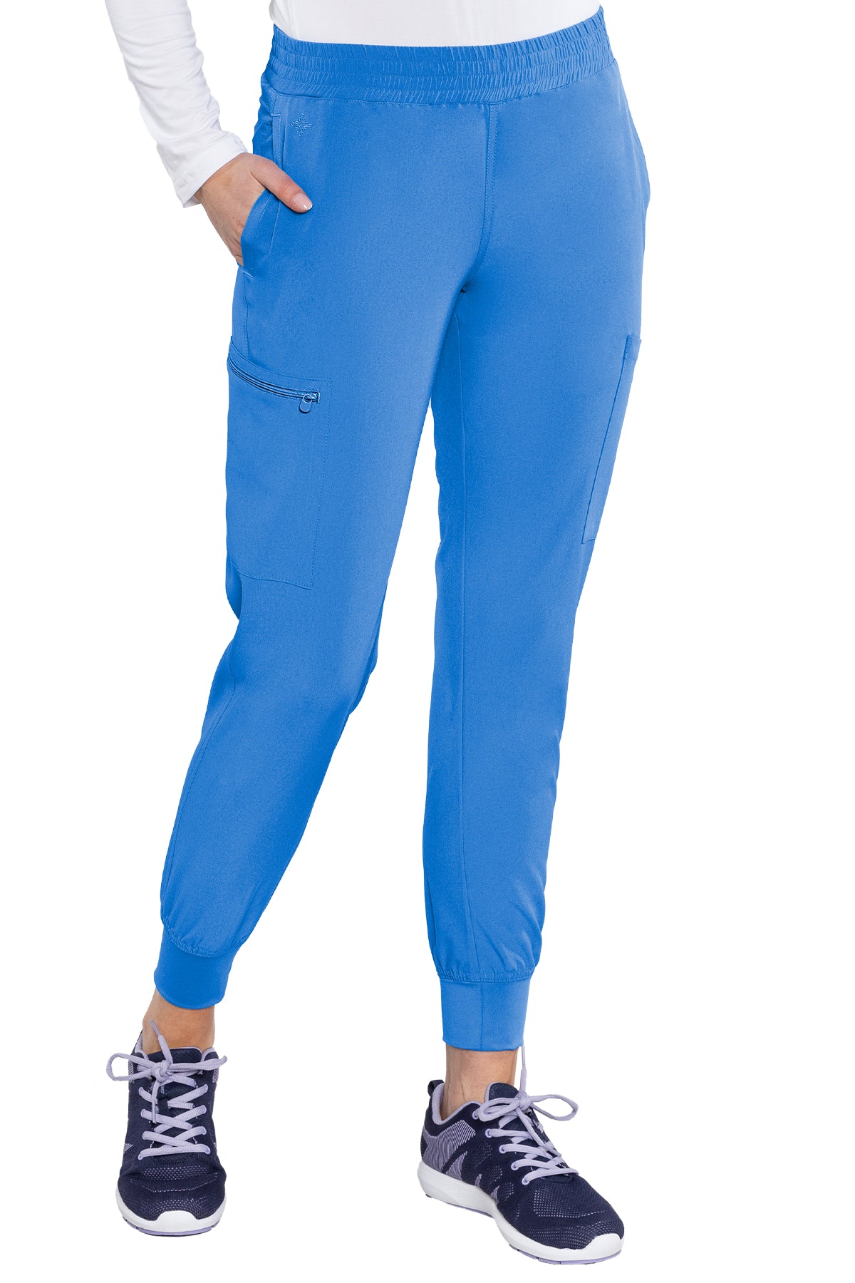 MED COUTURE Smocked Waist Jogger #8739 - Butterfly Touch Scrubs
