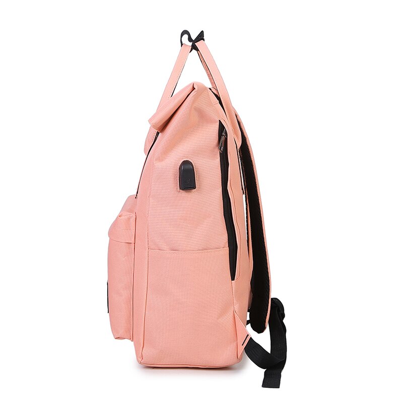 External USB Charge Backpack Nylon Rucksack Laptop Shoulder School Bags Backpack