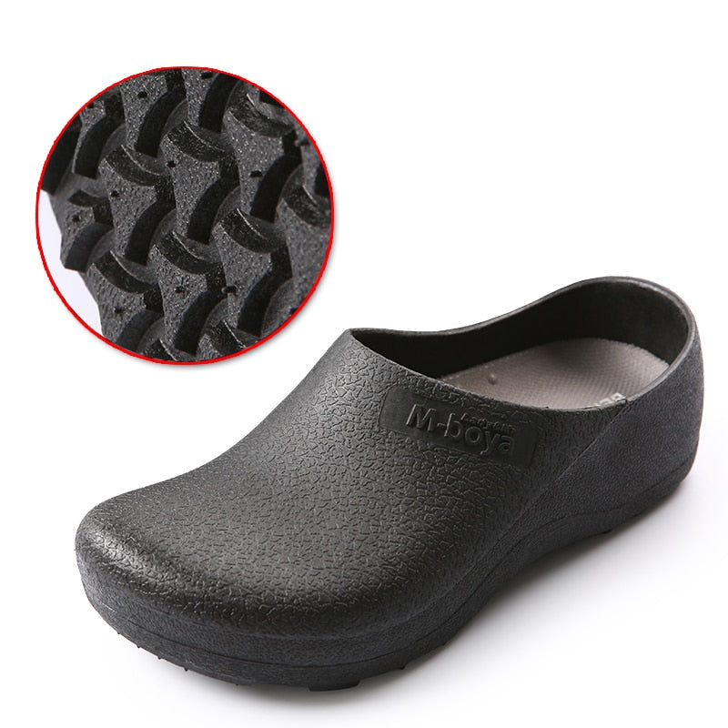 Clogs Non-slip Shoes Casual Flat Work Shoes Breathable Resistant Working Shoes