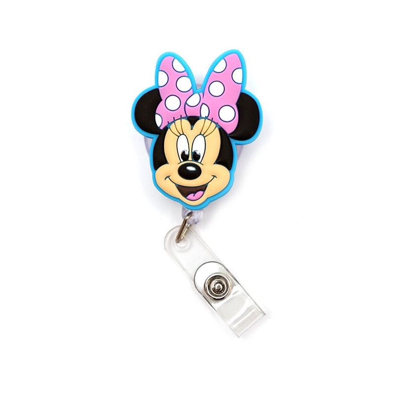 Large Size Disney Series Retractable Badge Reel ID Card Holder