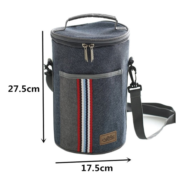 Oxford Lunch Bag Insulated Cooler Bento Bag Thermal Food Bag Carrier Accessories