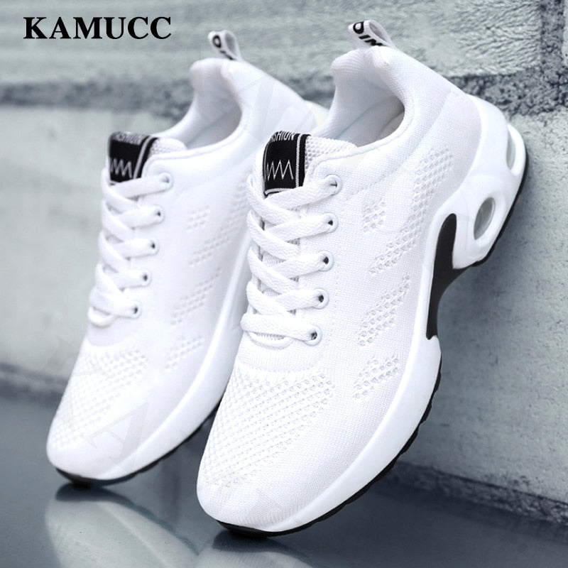 Ladies Casual Mesh Sneakers Flat Shoes Lightweight