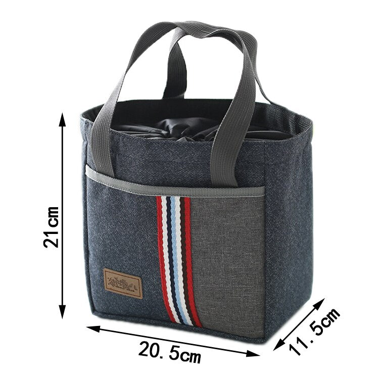 Oxford Lunch Bag Insulated Cooler Bento Bag Thermal Food Bag Carrier Accessories