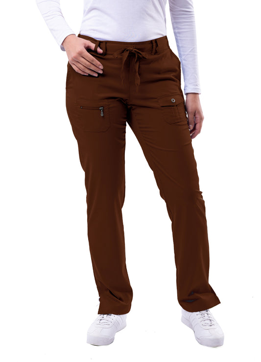 ADAR Pro Women's Slim Fit 6 Pocket Pant Petite