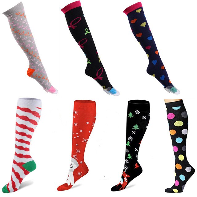 Compression Socks (4/6/7/8 Pairs), 15-20 Mmhg Is BEST Graduated Athletic & Medical for Men & Women Nurse Running Flight Travels - Butterfly Touch Scrubs