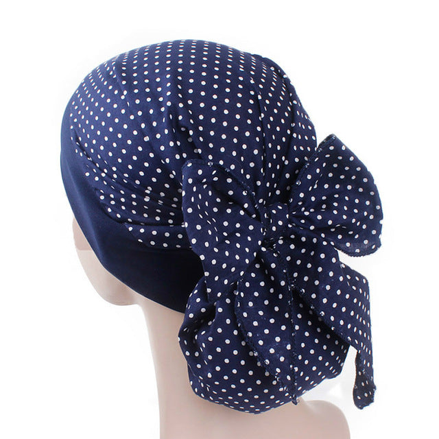 Women's Turban hat Elastic Cloth Head Cap - Butterfly Touch Scrubs